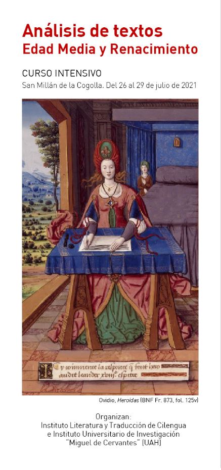 Análisis de textos: Edad Media y Renacimiento | Instituto de Investigación en Estudios Medievales del Siglo de Oro “Miguel de Cervantes”